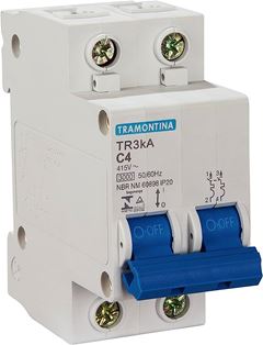 DISJUNTOR BIPOLAR DIN BCO 010A TRAMONTINA