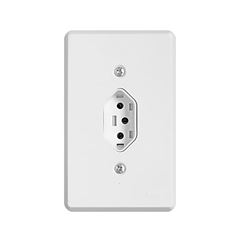 TOMADA SIMPLES 2X4 10A BCA PRATIKA ILUMI