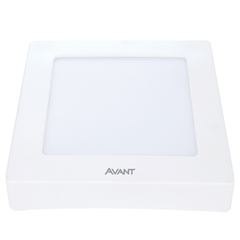 PAINEL LED SOBREPOR QUAD 12W 17CM 6500K AVANT