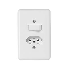 INTERRUP 1TC SIMPLES+1TOM C/PL 2X4 10A STYLS ILUMI