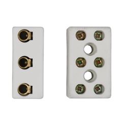 CONECTOR PORCELANA TRIPOLAR 16MM OPER