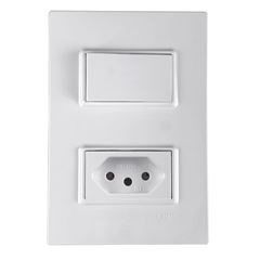 INTERRUP 1TC SIMPLES+1TOM C/PL 2X4 10A VIVAZ ILUMI