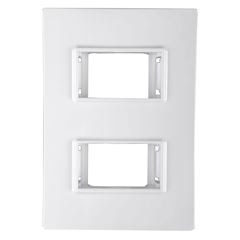 PLACA 2X4 C/SUP 02 MODULOS SEPARADOS VIVAZ ILUMI