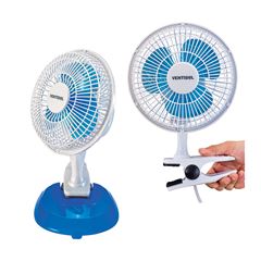 VENTILADOR MESA MINI 20CM 220V BCO/AZUL VENTISOL