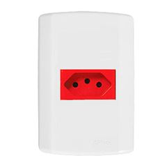 TOMADA 2X4 20A VMR MODULAR BRANCA PLUZIE 220V