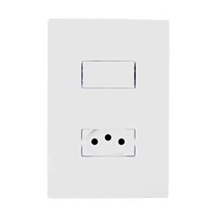 INTERRUP 1TC SIMPLES+1TOM C/PL 2X4 10A I9 ILUMI