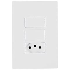 INTERRUP 2TC SIMPLES+1TOM C/PL 2X4 10A I9 ILUMI