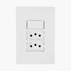 INTERRUP 1TC SIMPLES+2TOM C/PL 2X4 20A I9 ILUMI