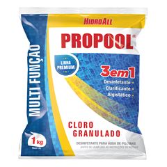 CLORO PISCINA 3X1 ESTABILIZADO PROPOOL 1KG HIDROAL