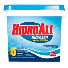 CLORO PISCINA HIDROSAN PENTA 2,5 KG HIDROALL