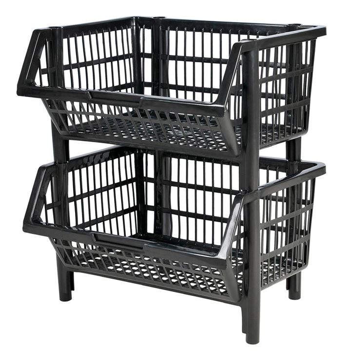 CESTO EXPOSITOR MÉDIO - PRETO | Repor
