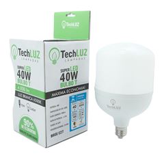 LAMPADA LED BULBO 40W 6500K E27 TECHLUZ