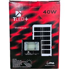 REFLETOR SOLAR LED C/CONTROLE 40W 6500K TLED