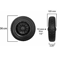 RODA 13MMX125MM EVA PLUS