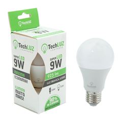 LAMPADA LED BULBO 9W 6500K E27 TECHLUZ