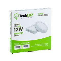 PAINEL LED SOBREPOR QUAD 12W 6500K TECHLUZ
