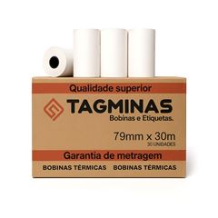 BOBINA TERMICA BRANCA 79MM 30M TAGMINAS