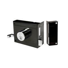 FECHADURA PORTAO SOBREPOR PRETA 3F 100MM