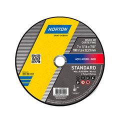 DISCO CORTE STANDARD 180X1.6X22.23 NORTON