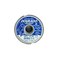 LINHA PESCA PREMIUM 100MT 020MM BCA DOURADO