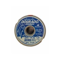 LINHA PESCA PREMIUM 100MT 025MM BCA DOURADO
