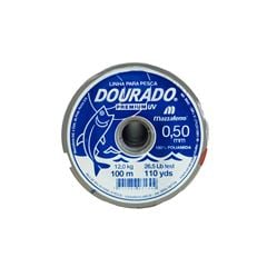 LINHA PESCA PREMIUM 100MT 050MM BCA DOURADO