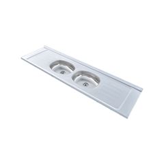 PIA INOX C/ CONCRETO 200X54 DUPLAS AMANDY