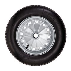 RODA GALVANIZADA COM PNEU E CÂMARA 3,25X8 METALOSA