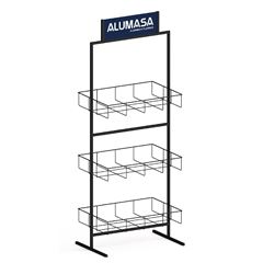 EXPOSITOR PARA PRODUTOS PLASTICOS ALUMASA