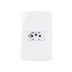CONJ 1 TOMAD PAD BR 2P+T 20A-250V 4X2 BCO MARGIRIU