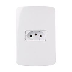 CONJ 1 TOMAD PAD BR 2P+T 10A-250V 4X2 BCO MARGIRIU