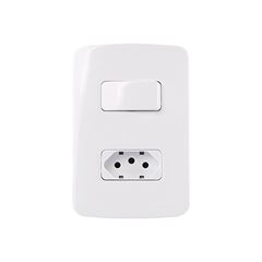 CONJ 1 TOMAD 2P+T 10A-250V+1 INT SIM 10A-250V MARG