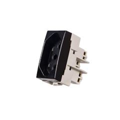 TOMADA PADRAO BR 2P+T 10A-250V EBONY CLEAN MARGIRU