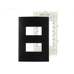 PLACA+SUPORTE 4X2 2POST SEPARAD CLEAN EBONY MARGIR