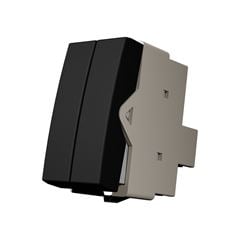INTERRUPTOR DUPLO SIMPLES 10A-250V EBONY CLEAN MAR