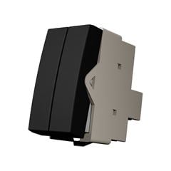 INTERRUPTOR DUPL PARALEL 10A-250V EBONY CLEAN MARG