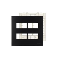 PLACA+SUPORTE 4X4 4POST SEPARAD CLEAN EBONY MARGIR