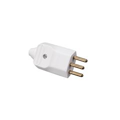 PLUGUE 2P+T 10A 180G C/PRENSA BRANCO C/10 MARGIRIU