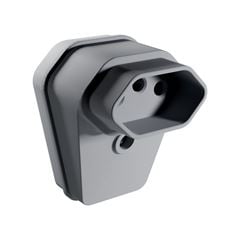 TOMADA 2P+T 20A 90G C/PRENSA CABO CINZA MARGIRIUS