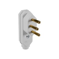 PLUGUE 2P+T 10A 90G VERTICAL CINZA MARGIRIUS