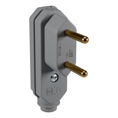PLUGUE 2P 10A 90G VERTICAL CINZA MARGIRIUS