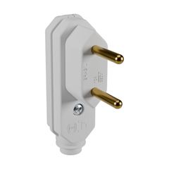 PLUGUE 2P 10A 90G VERTICAL BRANCO MARGIRIUS
