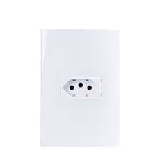 CONJ 1 TOM PADR BR 2P+T 20A-250V 4X2 BCO SLEEK MAR