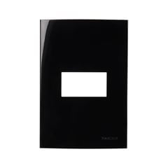 PLACA 4X2 1 POSTO HORIZONTE EBONY SLEEK MARGIRIUS
