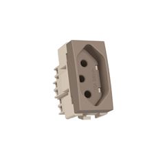 TOMADA PADR BR 2P+T 10A-250V ARGILA SLEEK MARGIRIU