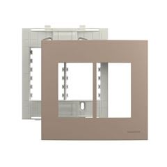 CONJ PLACA 4X4 6POST HORIZ ARGILA C/SUP SLEEK MARG