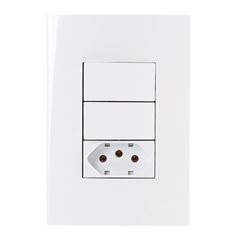 CONJ 1 TOMAD 2P+T 10A +2 INT PAR 10A 4X2 BCO MARGI
