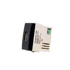 MOD TOMADA CARREG USB 1A-BIVOLT EBONY SLEEK