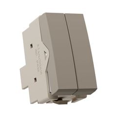 INTERRUPTOR DUPLO SIMPLES 10A-250V ARGILA SLEEK