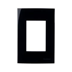 PLACA 4X2 3 POSTOS HORIZ EBONY SLEEK MARGIRIUS